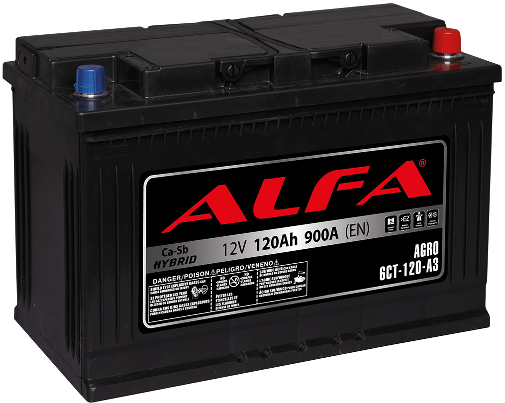 Аккумулятор ALFA AGRO 120 R+